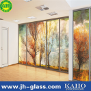 Newest most popular digital printed laminated glass